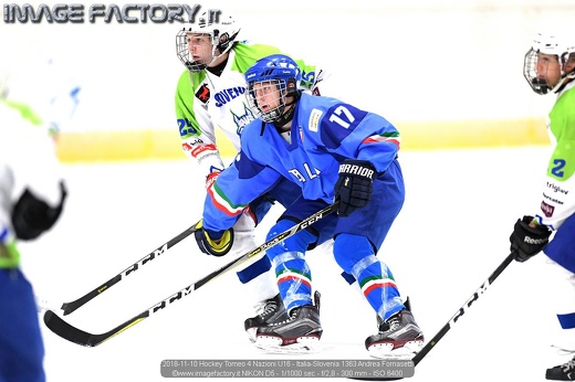 2018-11-10 Hockey Torneo 4 Nazioni U16 - Italia-Slovenia 1363 Andrea Fornasetti